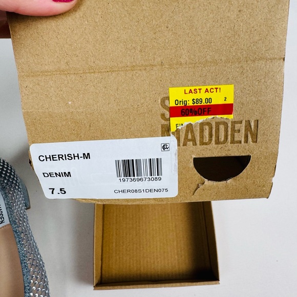 Steve Madden Cherish Mesh Denim Ballet Flat Blue Women’s 7.5 Retail $89 - Picture 7 of 8